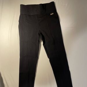 Calvin Klein - Pull on Wide-Waistband Knit Pants